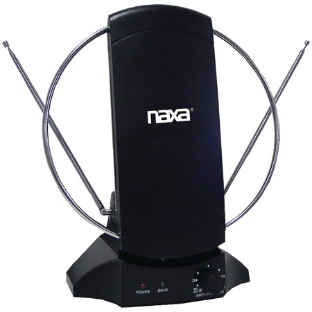 Naxa High-Powered Amplified ATSC/HDTV/FM Indoor Antenna NAA-308